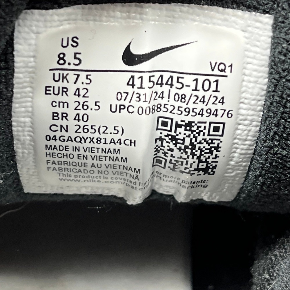 Nike Air Monarch IV Men's White Black Shoes - Men's Size 8.5 - Picture 9 of 9